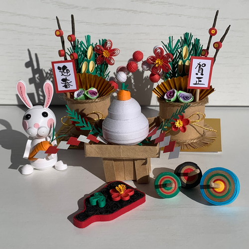 ペーパークイリング お正月飾り】 その他インテリア雑貨 Megumi 通販