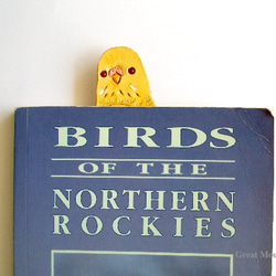ルチノー　赤目　セキセイインコ 革 しおり インコ レザー ブックマーク 鳥 プレゼント 3枚目の画像