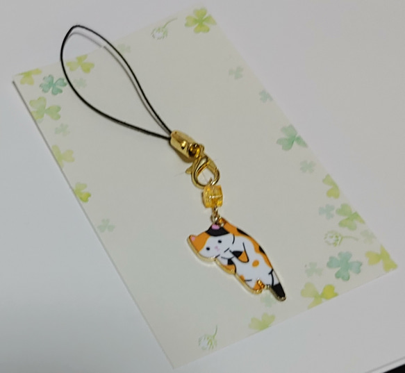 【ハンドメイド】猫 キーホルダー 3枚目の画像