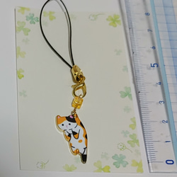 【ハンドメイド】猫 キーホルダー 4枚目の画像