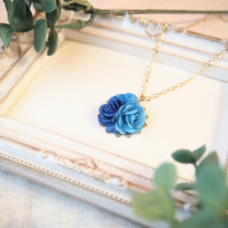 バラのブーケネックレスピンク ネックレス・ペンダント Hana with