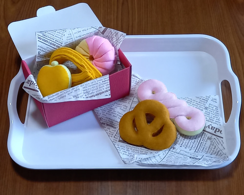 akiページ フェルトままごと 和菓子オーダーページ】フェルトままごと おままごと