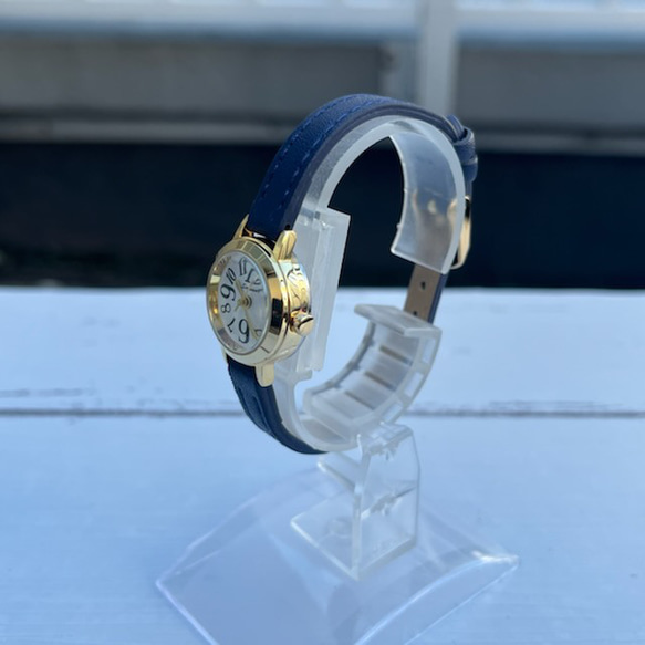 小さめの可愛い時計 FJ-001N（ブルー） 2枚目の画像