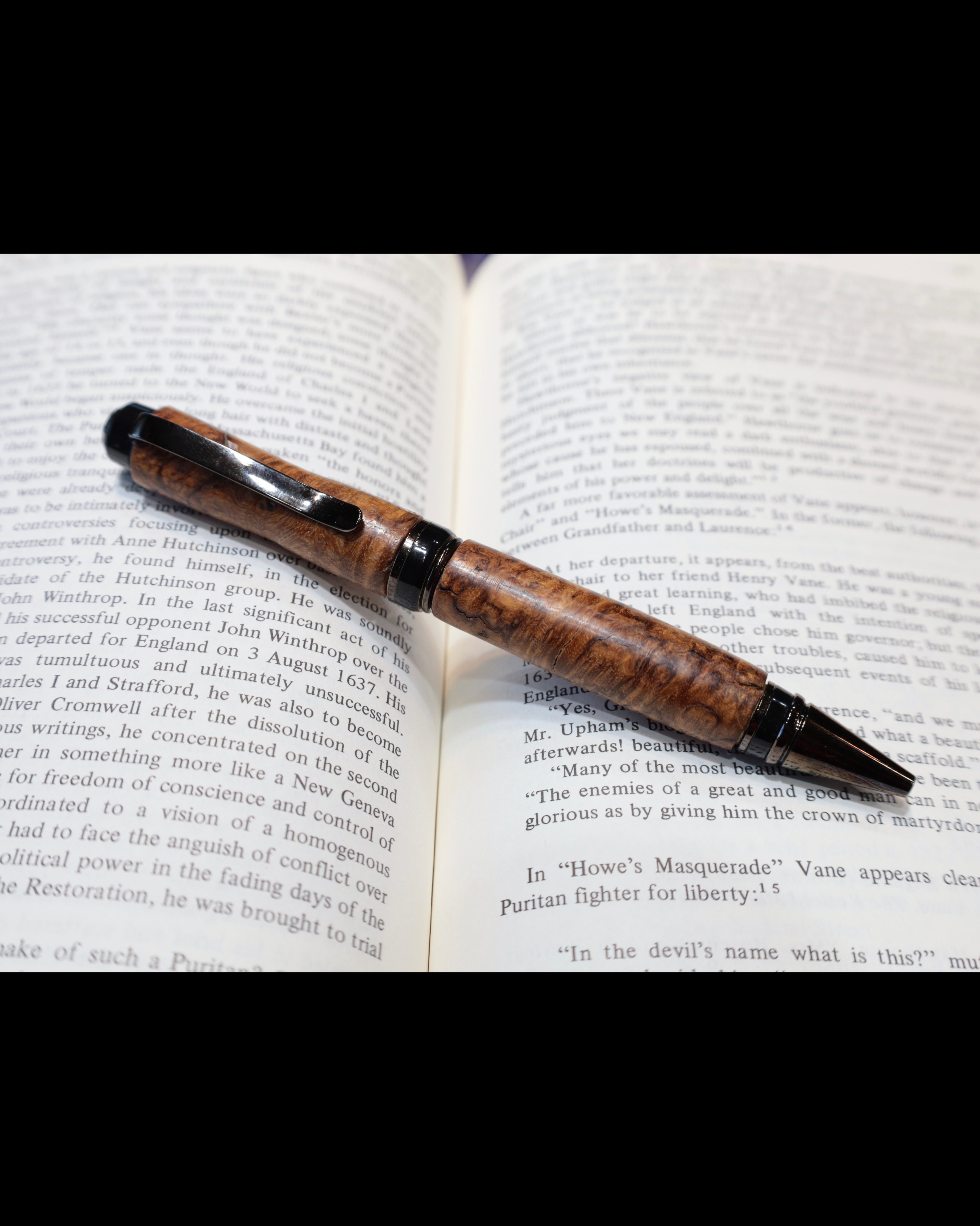 【世界にたった一つ】花梨の瘤木のボールペン　1218