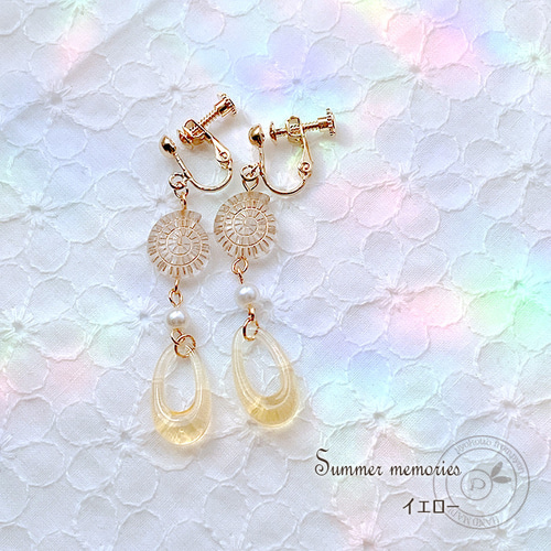 夏の思い出 ピアスorイヤリング -20220929-8- ピアス（フック