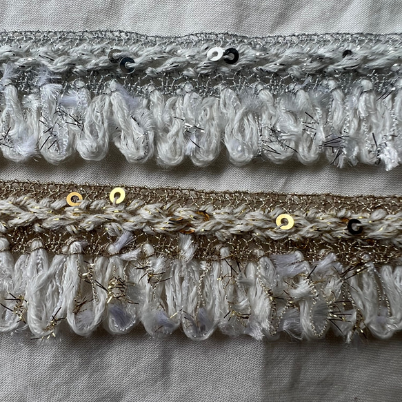【50cm起】FC-0442蕾絲蕾絲緞帶編織流蘇流蘇蕾絲緞帶材質 第2張的照片