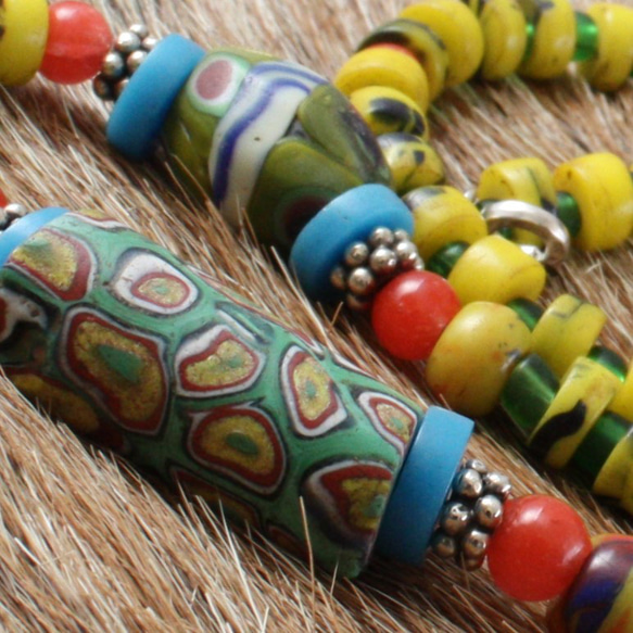 アンティークビーズ ヴェネチアミルフィオリ とんぼ玉 アフリカ