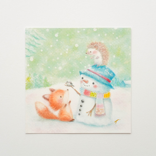 クリスマス☆雪だるま&ハリネズミ