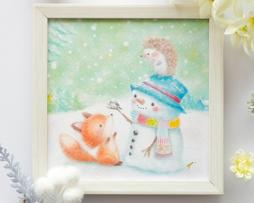 クリスマス☆ハリネズミ&雪だるま クリスマス☆ハリネズミ&雪だるま