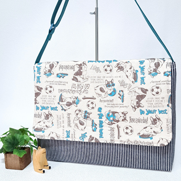 レッスンバッグ フレブル柄 おしゃれなフレンチブルドッグ 犬・大柄 10