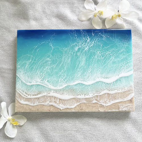 beach art 海アート エポキシレジンアート その他アート FLUID