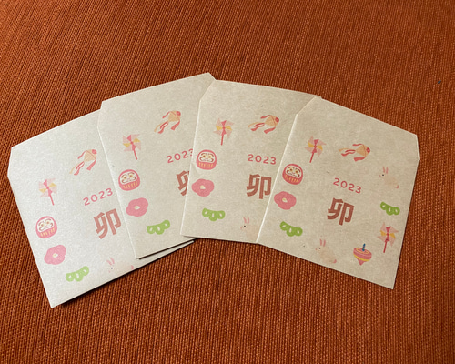 卯月様　おまとめ用 干支色紙 2023年 卯（う）ウサギ：兎 | 伊勢型紙専門店おおすぎ