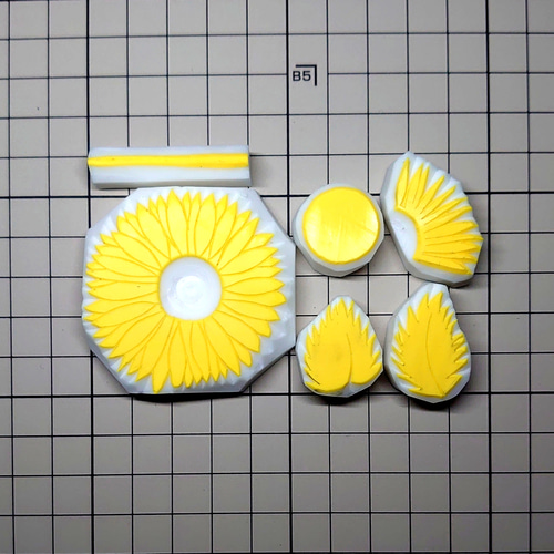 けしごむはんこ＊ひまわり 消しゴムはんこ「ひまわり」6個セット はんこ・スタンプ smile
