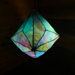 幾何学ランプ -3方8面体- Aurora Green 4枚目の画像