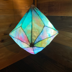 幾何学ランプ -3方8面体- Aurora Green 3枚目の画像