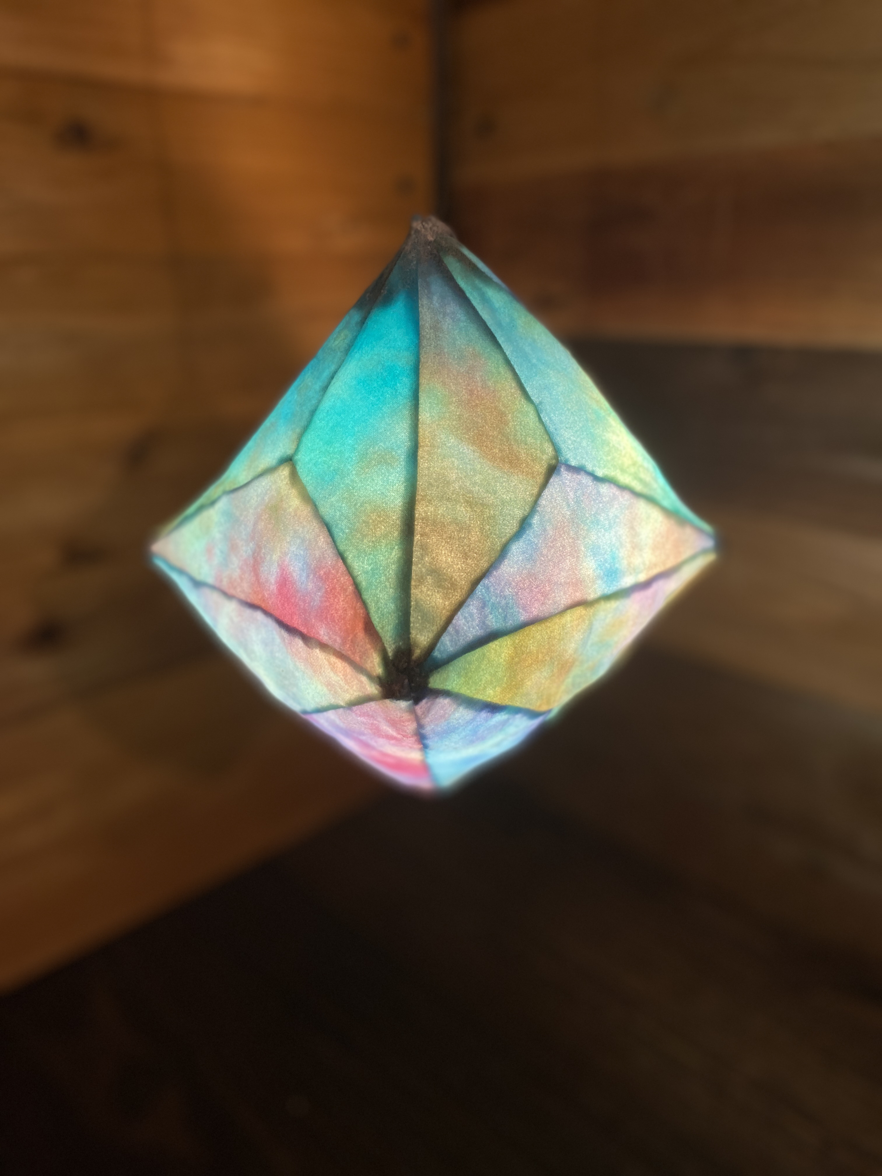 幾何学ランプ -3方8面体- Aurora Green