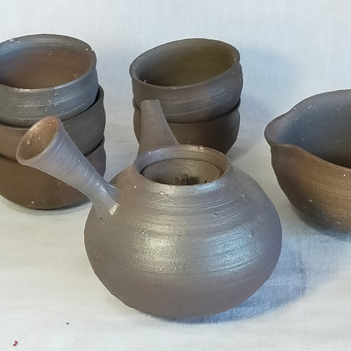 煎茶道具 茶合（茶味）/割茶合】 煤竹 節付 彫模様付 2種類より