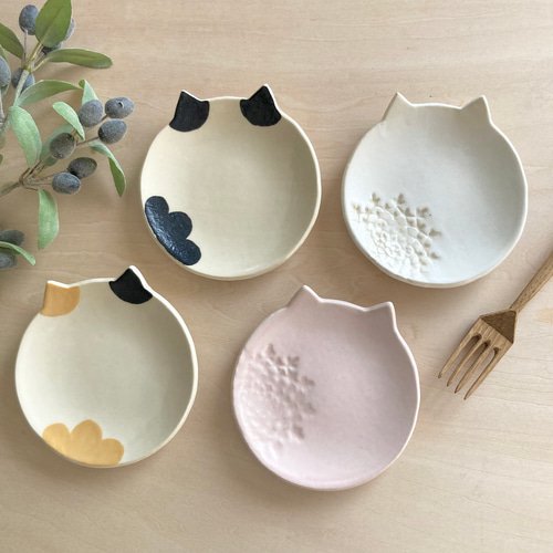 子猫皿（豆皿）＆箸置き2つずつセット 小皿 minakawaneko 通販