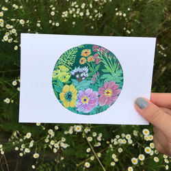 4枚セット「私の小さな花コレクション」ポストカード, 秋冬デザイン, お花のカード 4枚目の画像