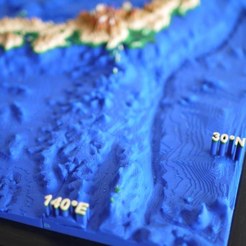 立体日本地図 A3サイズ その他インテリア雑貨 sgeez 通販