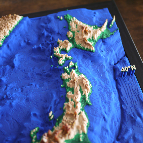 立体日本地図 A3サイズ その他インテリア雑貨 sgeez 通販