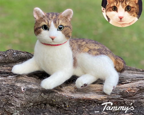 うちの子オーダー2025【3Dオーダー例_夢子ちゃん】立体猫、ペット