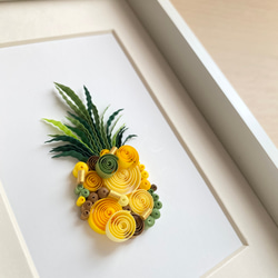 オリジナルハンドメイド　カラフルパイナップル 息抜き刺繍「アップルパイ🍎」 7月のパネルを作る予定が、なぜ