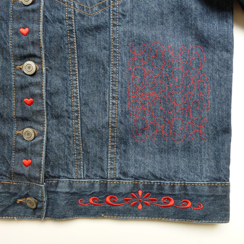 レディース Gジャン リメイク刺繍作品 ジャケット MZ DESIGN 通販