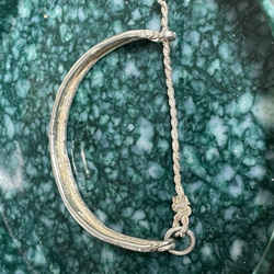 silver950 wrapping harf moon bracelet 6枚目の画像