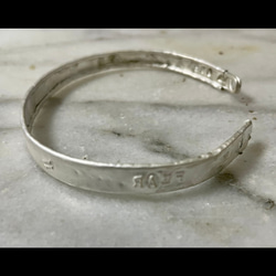 silver950 wrapping safty pin bracelet 2枚目の画像