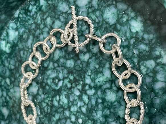 silver925 rescue chain bracelet 4枚目の画像