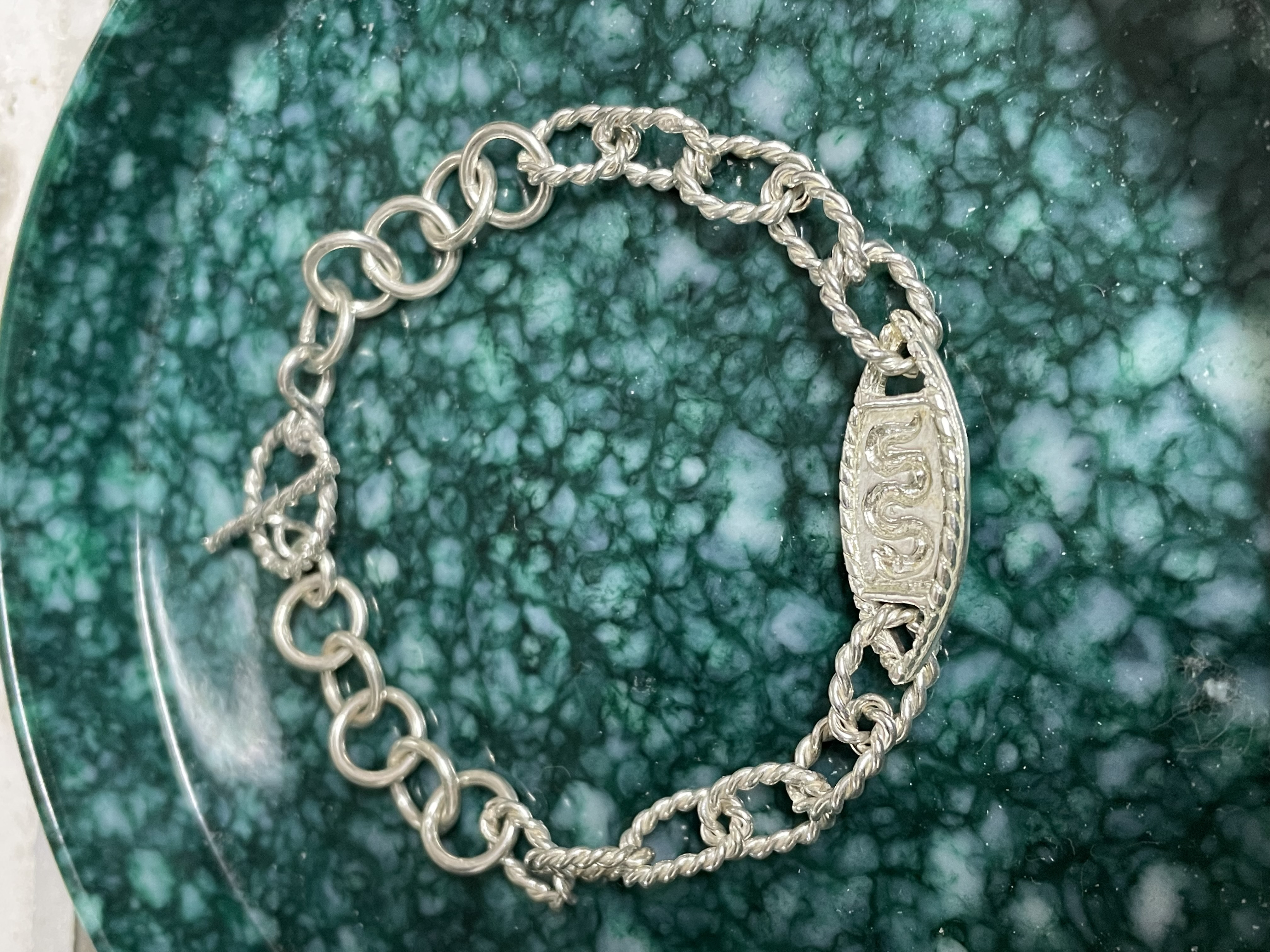 silver925 rescue chain bracelet