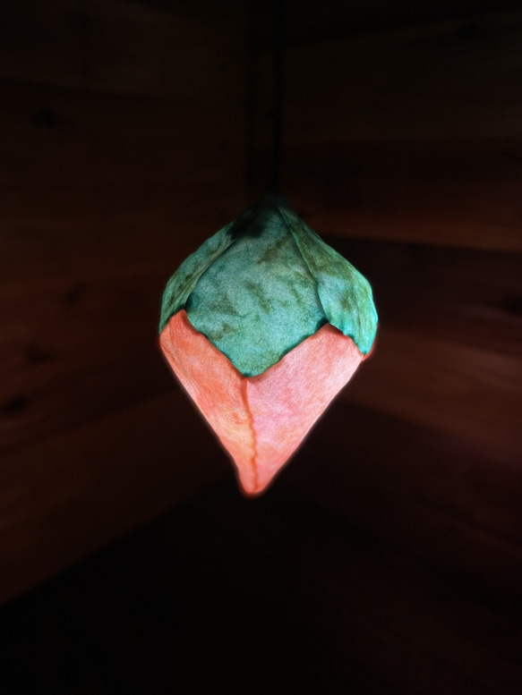 果実型ランプ　緑×オレンジ×ピンク 3枚目の画像