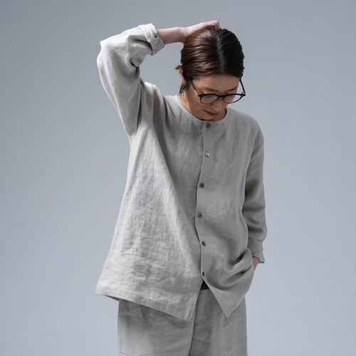wafu / 入門編】数量限定！リネンパジャマ上下セット これぞ理想