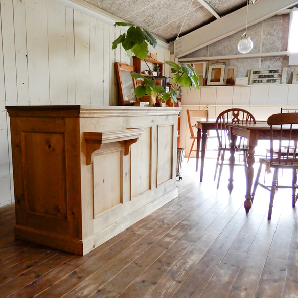 ケーキ屋さん向け冷蔵ショーケース埋込みレジカウンターW1650 スイーツ店向けショーケースカウンター オーダーメイド家具 本体600 荷物棚130