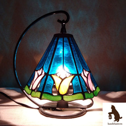 テーブルランプ(水面連花B)ステンドグラス ランプ【送料無料