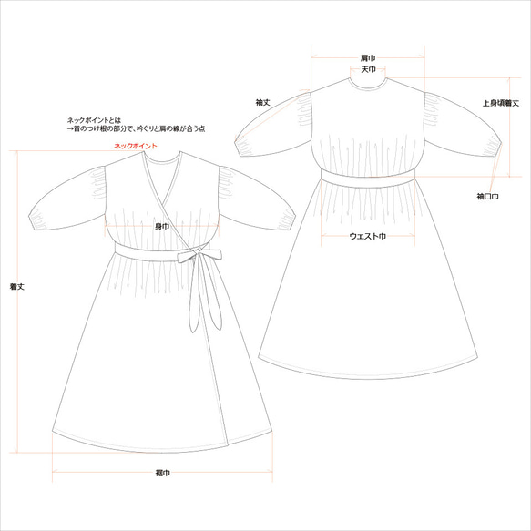 ＊雑誌ナチュリラ掲載中＊カシュクールギャザー2wayワンピース-フレンチリネン/ベージュ 18枚目の画像