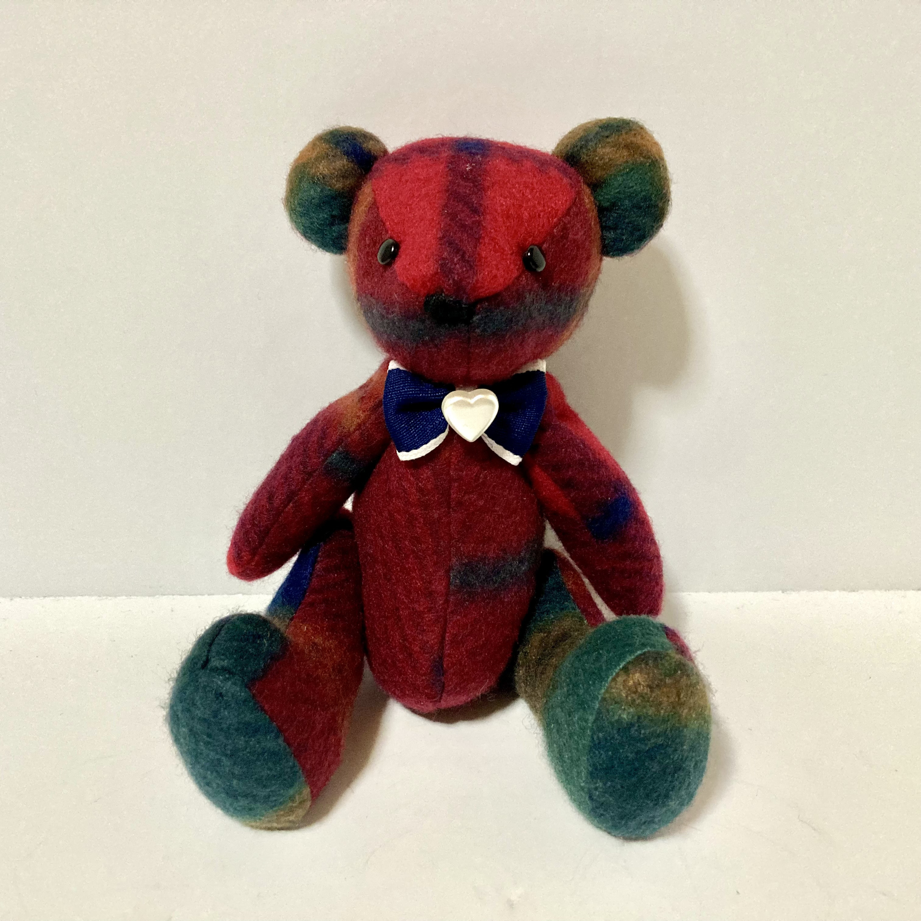 Rich チェック柄コート Color テディベア ぬいぐるみ ヴィンテージ