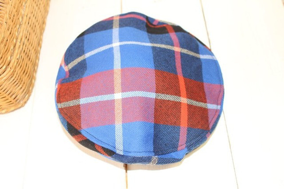 BERET ﾀｰﾀﾝﾁｪｯｸ FREE〜60cm c/#ｸﾞﾘｰﾝ、ﾚｯﾄﾞ、ﾏｽﾀｰﾄﾞ 6枚目の画像