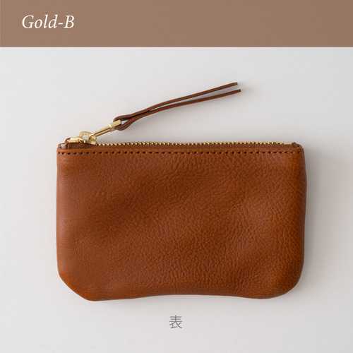 革のフラットポーチS Cognac ポーチ Fuku 通販 15195498｜Creema