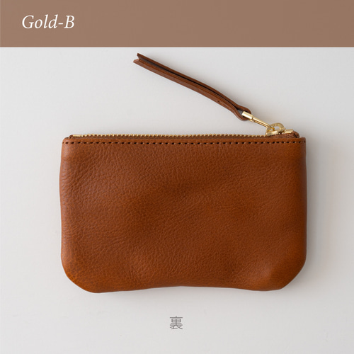 革のフラットポーチS Cognac ポーチ Fuku 通販 15195498｜Creema