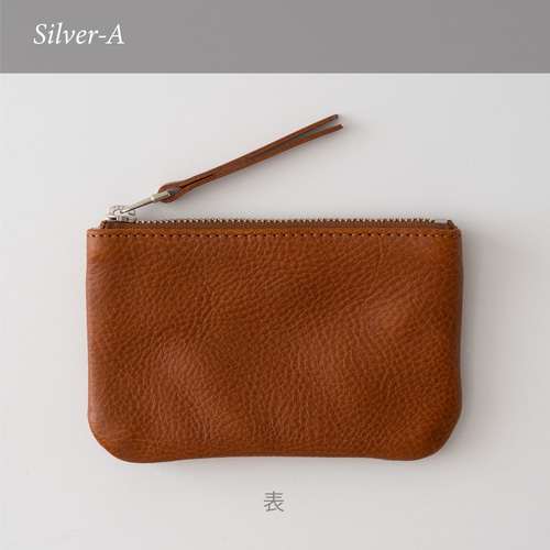 革のフラットポーチS Cognac ポーチ Fuku 通販 15195498｜Creema