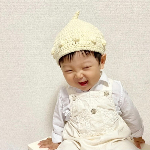 パプコーンどんぐり帽子 帽子(ベビー・キッズ) 結✽yui 通販｜Creema  