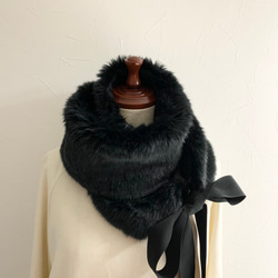 ファーマフラー エレガントなフォックス調マフラー 日本製高品質