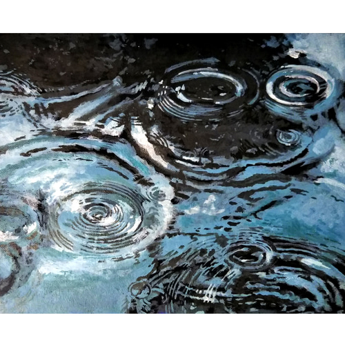 風景画【波紋】＃原画 ＃アート ＃絵画 F3号 絵画 118Art 通販