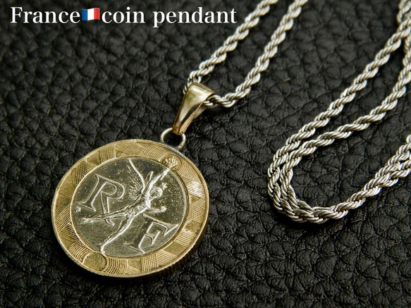 ＃PT23　France Coin Pendant 2枚目の画像