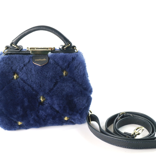 ドクターバッグ クニャード ムートン ウイリアムモリス（イチゴ泥棒