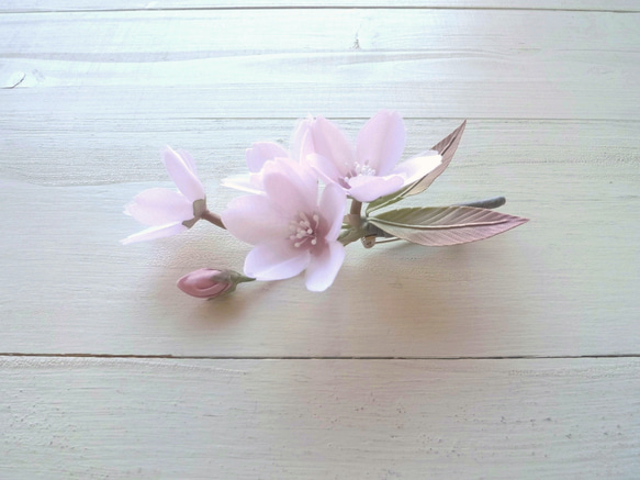 【受注作製】桜のひと枝コサージュ2023 4枚目の画像