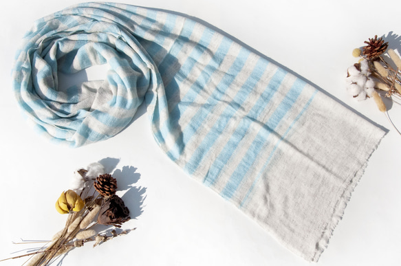 カシミヤ ニット スカーフ シアー ウール スカーフ 手編み スカーフ 織り スカーフ - ギリシャ クリスマス ギフト 交換 3枚目の画像