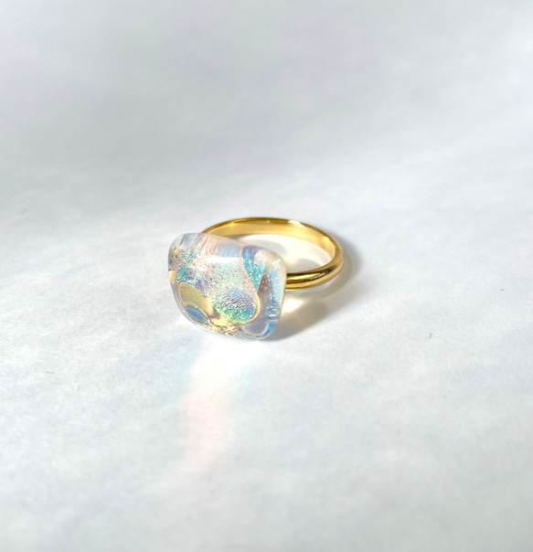 オーロラガラスのリング 指輪・リング amiglass 通販 15197901